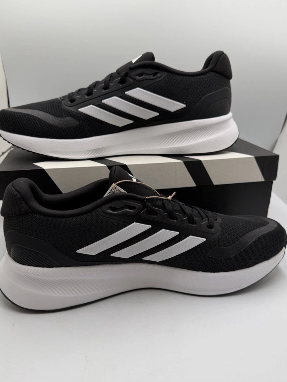 Adidas Runfalcon 5 Black/White Running Shoes Mens Size 13 NEW w/Box